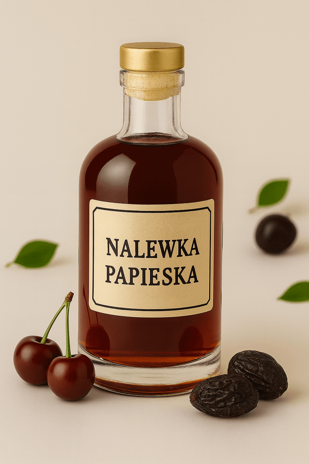 Nalewka Papieska – wiśnie i śliwki kalifornijskie
